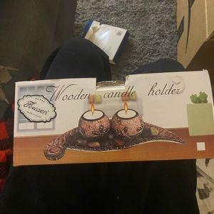Wooden Candle Holders